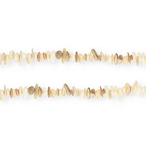 Perle Muschel Chipstone Natural white-beige brown