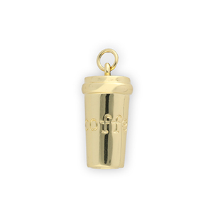 TQ Metall Brass Anh&auml;nger Tumbler Gold