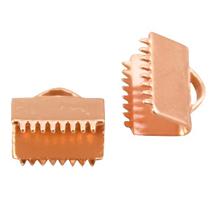 Metall DQ Klemmen 10mm Ros&eacute; gold 