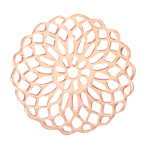 Zwischenst&uuml;cke Bohemian rund 15mm Rosegold