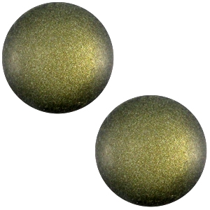 Polaris Cabochon sanft T&ouml;ne matt 12mm Army green