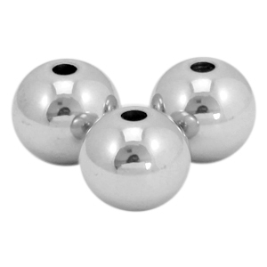 Perles aus Stainless Steel - Rostfreiem Stahl 4mm Silber 