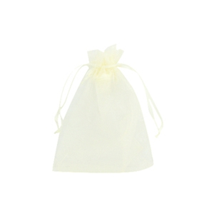 Organza Schmuck Beutel 7x9cm Light yellow
