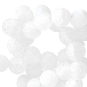 Naturstein Perlen Chalcedon (Achat) 8mm White opal