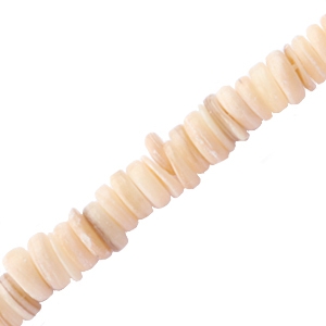Perle Muschel Basic disc 6mm Beige