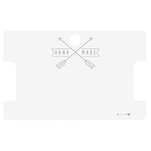 Karten f&uuml;r Schmuck "hand made" Off white