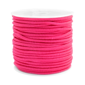 Elastik gef&auml;rbt 2.5mm Fuchsia pink