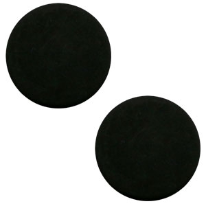 20 mm flach Polaris Elements Cabochons matt Black