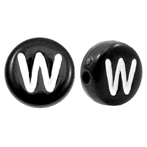 Acryl Buchstaben W Schwarz