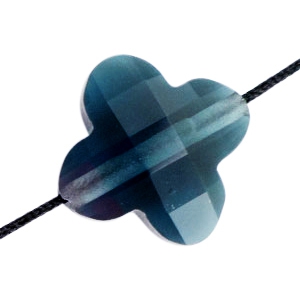 Facetten Perlen Fashion Clover Deep montana blue