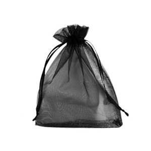 Organza Schmuck Beutel 9x12cm Black