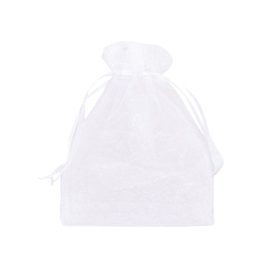 Organza Schmuck Beutel 9x12cm White