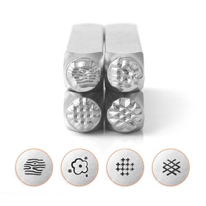 ImpressArt Texturstempel Set Serie 2 Silber