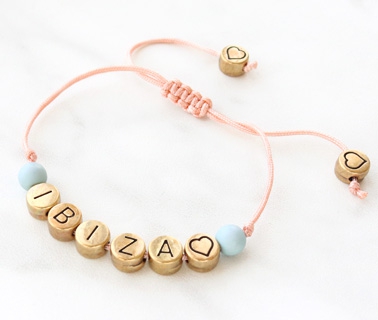 Perle Buchstabe Metall DQ antik bronze