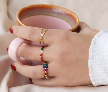 Perlen Naturstein 3mm