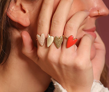 Neu im Sortiment! Ringe aus Edelstahl mit Herz