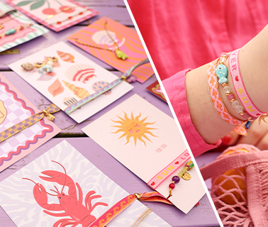 Schmucktextband und einzigartige Karten f&uuml;r Schmuck