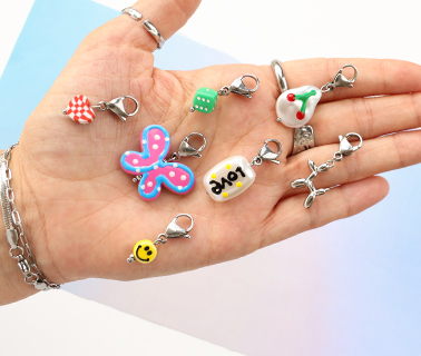 Neue einzigartige handbemalte Acryl-Imitationsperlen 