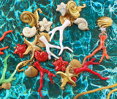 Neue filigrane Acrylperlen im Korallendesign