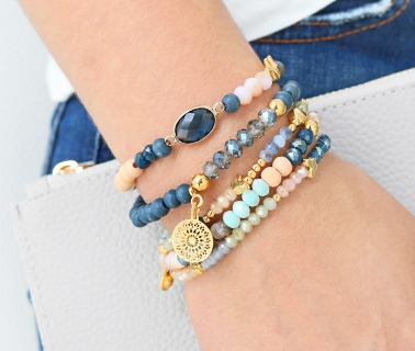 Perlen Facetten Glas Verschiedene