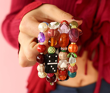 Neue Serie Glas- und Keramikperlen