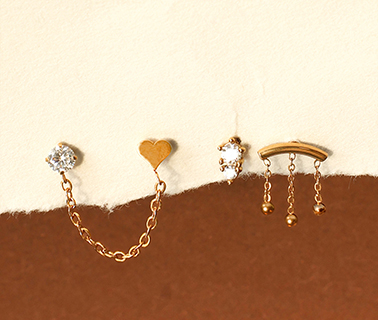 NEW! Edelstahl-Ohrpiercings