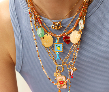 Neue, emaillierte Edelstahl-Anh&auml;nger