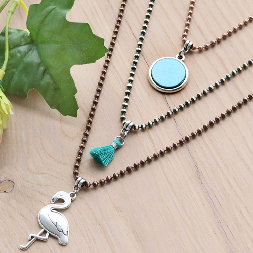 Armb&auml;nder mit Ballchain, RVS und Metall Style Wire