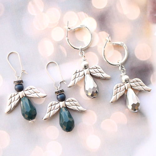 Mit Tropfen Facett Perlen machen Sie herrliche Engel!