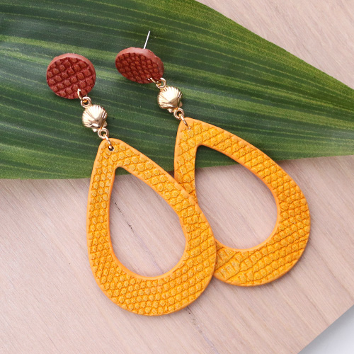 Machen Sie selbst Statement Ohrringe mit Anh&auml;ngern aus Imitat Leder, Resin und Rattan!