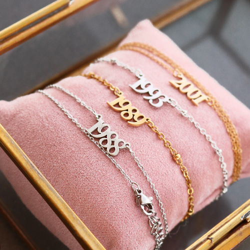 Sie machen diesen Schmuck mit dem neuesten Jahres Zwischenst&uuml;cke aus rostfreiem Stahl 