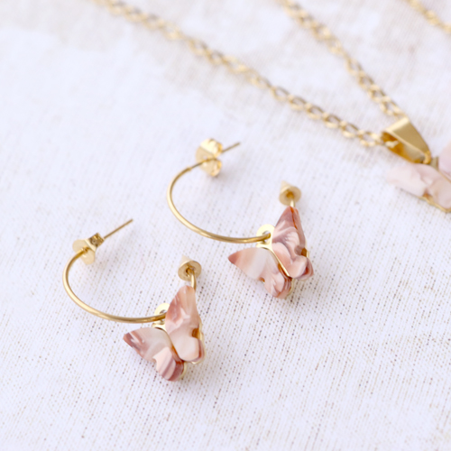 Sie k&ouml;nnen diesen Schmuck mit den Schmetterlingsanh&auml;ngern aus Stainless Steel herstellen