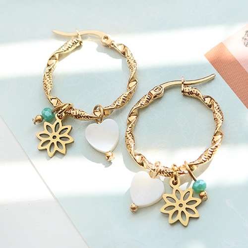 Trendige Ketten und Ohrringe Anh&auml;ngern und Zwischents&uuml;cken aus Edelstahl herstellen.