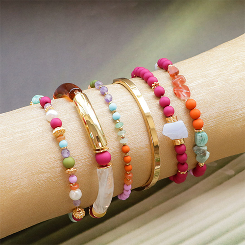 Schmuck mit Acrylperlen in sch&ouml;nen Herbstt&ouml;nen entwerfen 