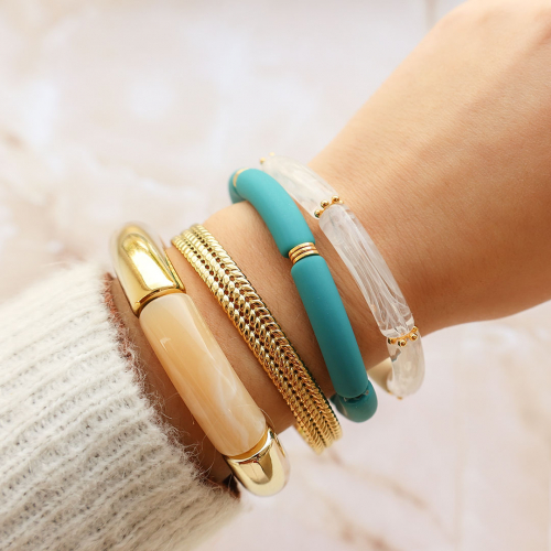 Mit Acrylperlen Tubes Armb&auml;nder designen 