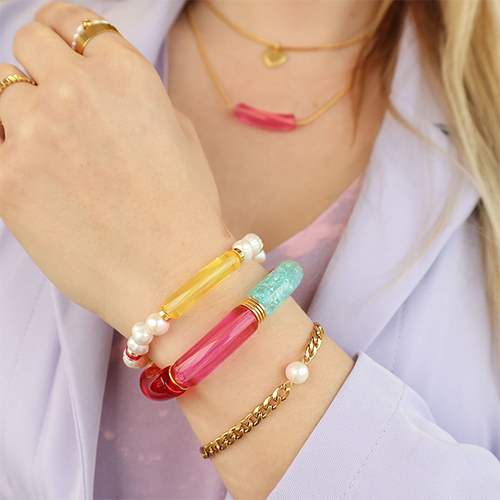 Kreativer Sommerschmuck mit Acrylperlen Tube 