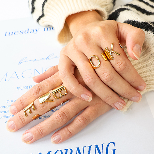 Stilvolle Chunky-Edelstahlringe