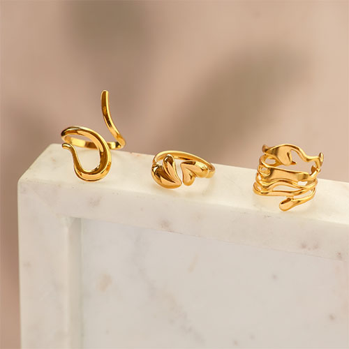 Ringe, die H&auml;nde ausdrucksstark mach 