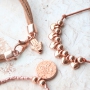 Schmuck Inspiration mit rosegold DQ Metall in Kombination mit verschiedenen Reihmaterialien!