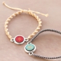Neue Inspiration mit Holz Cabochons,Cuoio Armb&auml;ndern und Macram&eacute; Band