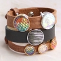 Besonderen Schmuck mit Basic Cabochons und Cuoio Armb&auml;ndern