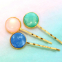 So stellen Sie mit Polaris Elements Cabochons stilvollen Haarschmuck und Ohrringe her: