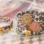 Machen Sie die besten Armb&auml;nder und Haargummis mit gestepptem Elastik Band Leopard: