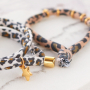 Machen Sie die besten Armb&auml;nder und Haargummis mit gestepptem Elastik Band Leopard: