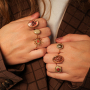 Inspiration: Chunky Ringe aus Edelstahl mit Emaille